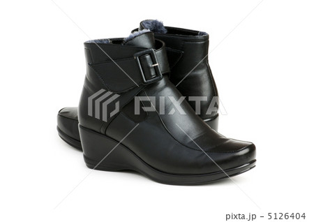 Black boots isolated on the white background 5126404