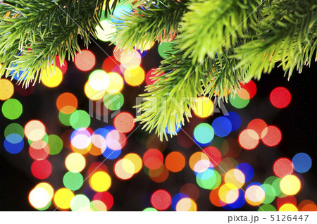 Christmas decoration and blurred lights at background 5126447