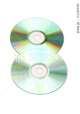 Two cd discs isolated on the whte 5126449