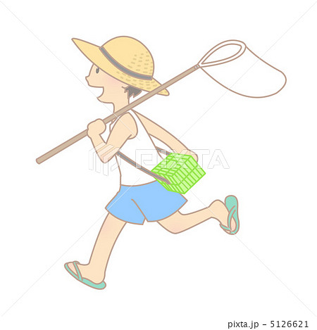 虫取りのイラスト素材