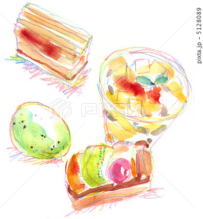 ケーキとアイスクリーム 5128089