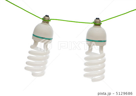Energy saving lamp isolated on the white background 5129686