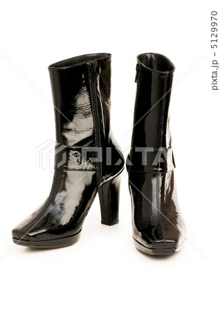 Black boots isolated on the white background 5129970