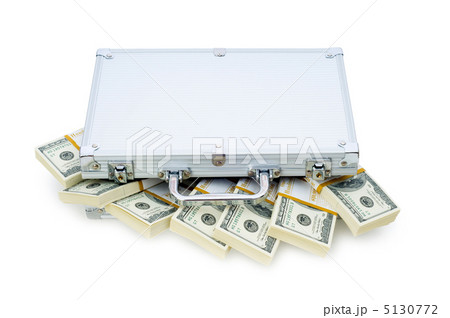 Money in the case isolated on white Money in the case isolated on white 5130772