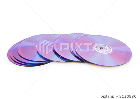 Many DVD's isolated on the white background 5130930