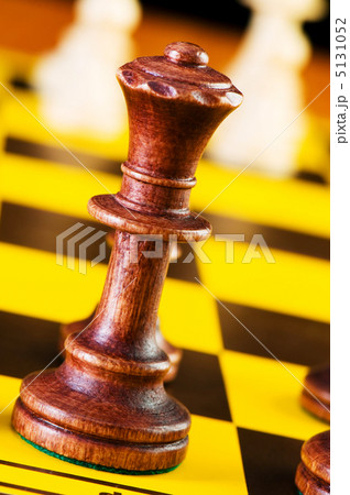 Chess concept with pieces on the board Chess concept with pieces on the board 5131052