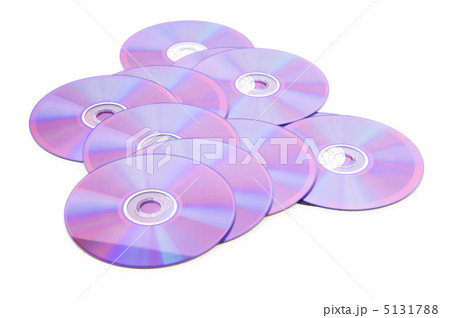 Many DVD's isolated on the white background Many DVD's isolated on the white background 5131788