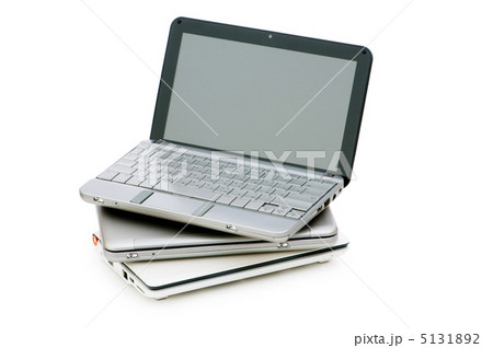 Stylish netbook isolated on the white background Stylish netbook isolated on the white background 5131892