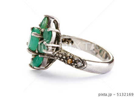 Jewellery ring isolated on the white background Jewellery ring isolated on the white background 5132169