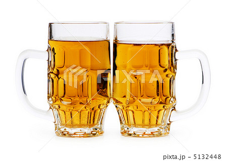 Beer glasses isolated on the white background Beer glasses isolated on the white background 5132448