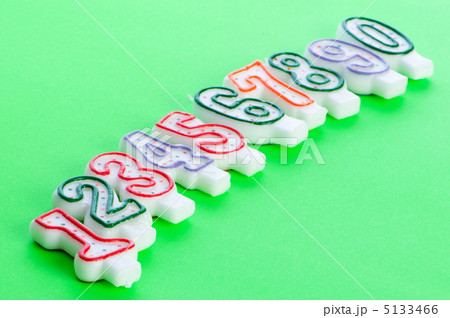 Birthday candles against colourful background Birthday candles against colourful background 5133466