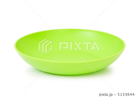 Green plate isolated on the white background Green plate isolated on the white background 5133644