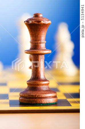Set of chess figures on the playing board 5134941
