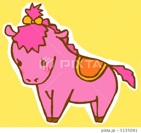 ピンクの馬 5135091