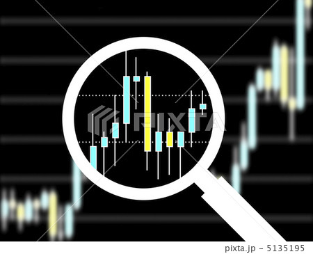 ルーペに映るチャート 5135195