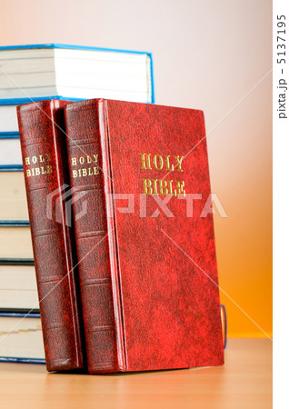 Bible books against the colorful gradient background Bible books against the colorful gradient background 5137195