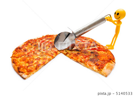 Pizza isolated on the white background Pizza isolated on the white background 5140533