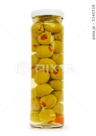 Pickled olives in glass jar Pickled olives in glass jar 5140539