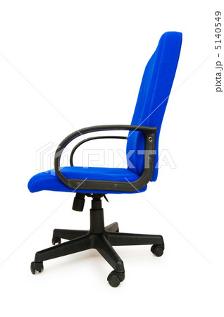Blue office chair isolated on the white Blue office chair isolated on the white 5140549
