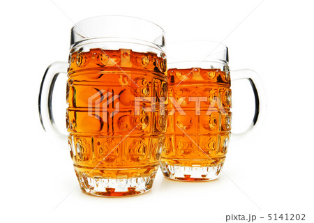 Beer glasses isolated on the white background 5141202