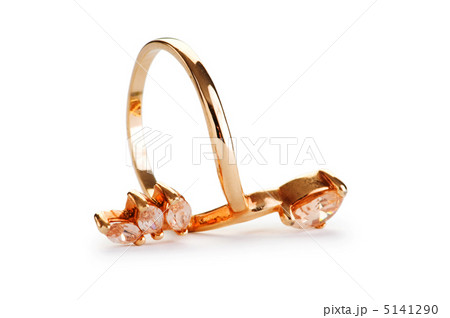 Jewellery ring isolated on the white background 5141290
