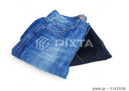 Pair of jeans isolated on the white background 5142036