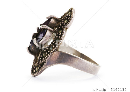 Jewellery ring isolated on the white background Jewellery ring isolated on the white background 5142152