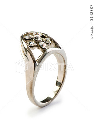 Jewellery ring isolated on the white background Jewellery ring isolated on the white background 5142337