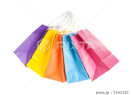 Shopping bags isolated on the white background Shopping bags isolated on the white background 5142581