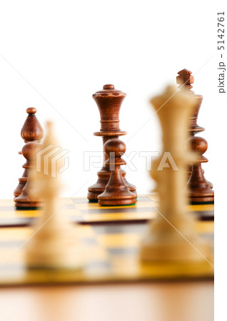 Set of chess figures on the playing board 5142761