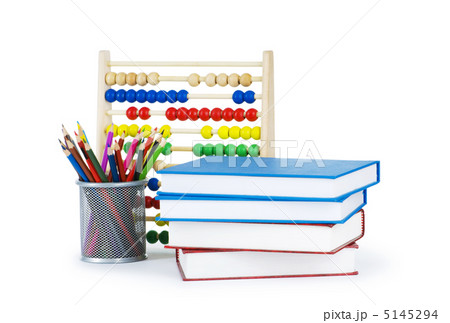 Education concept with pencils, books and abacus 5145294