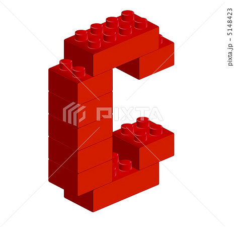 レゴ アルファベットcのイラスト素材