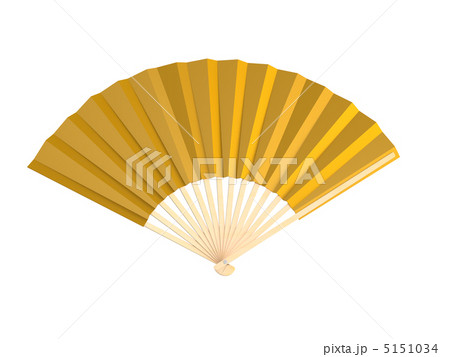 扇子　金色 5151034