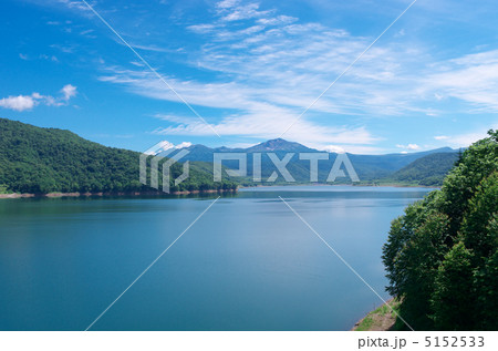忠別湖と旭岳 忠別湖と旭岳 5152533