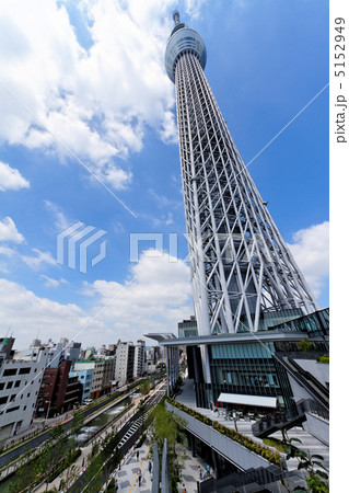 青空が広がる東京スカイツリータウンとスカイツリー 5152949