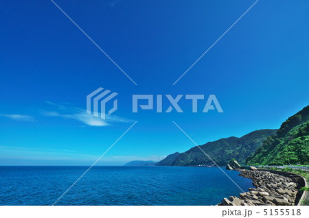 越前海岸 しおかぜライン 1の写真素材 越前海岸 しおかぜライン 1の写真素材
