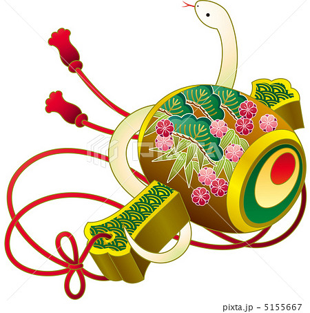 打ち出の小槌　白へび 5155667