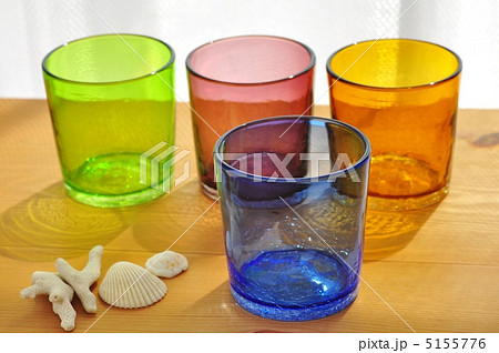 琉球硝子のコップ(沖縄土産) 5155776