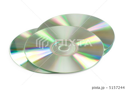 Three CD's isolated on the white background 5157244