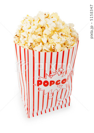 Popcorn bag isolated on the white background Popcorn bag isolated on the white background 5158347