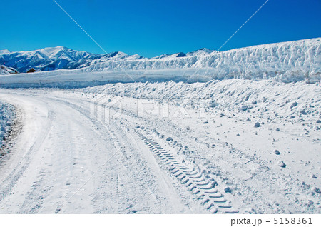 Snow road on the winter day Snow road on the winter day 5158361