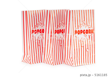 Popcorn bag isolated on the white background Popcorn bag isolated on the white background 5161185