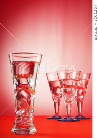 Water in the glass against gradient background 5161267