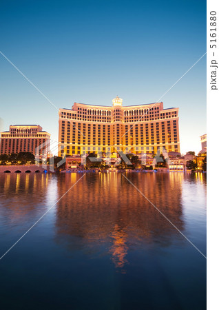Las Vegas - 11 Sep 2010 - Bellagio Hotel Casino during sunset Las Vegas - 11 Sep 2010 - Bellagio Hotel Casino during sunset 5161880