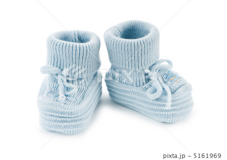Woven baby shoes isolated on white background 5161969