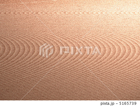 枯山水砂模様のイラスト素材