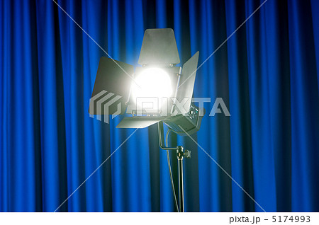 Curtains and projector lights wtih space for your text 5174993