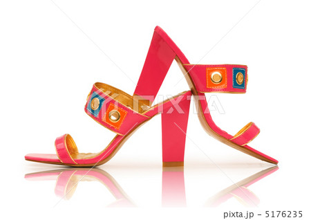 Elegant pink shoes on the white Elegant pink shoes on the white 5176235