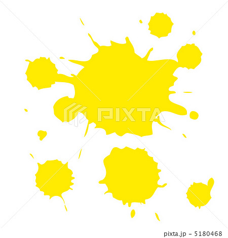 塗料 飛び散る 黄色 13のイラスト素材 5180468 Pixta