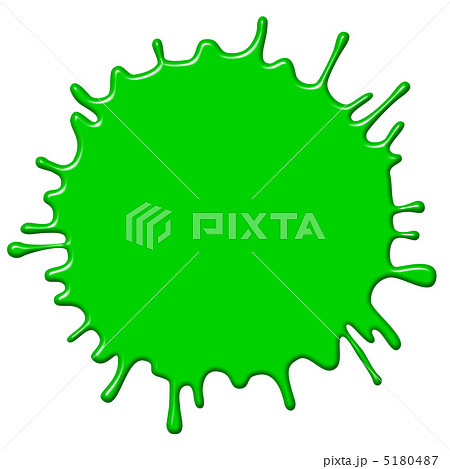 塗料(飛び散る_緑色)-1 5180487